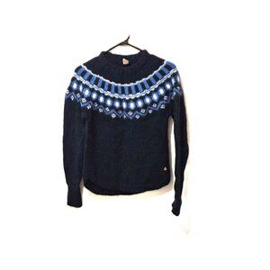 Kari Traa Ringheim Wool Alpaca Blend Fair Isle Sweater Scandi Cozy Ski Lodge Hyg